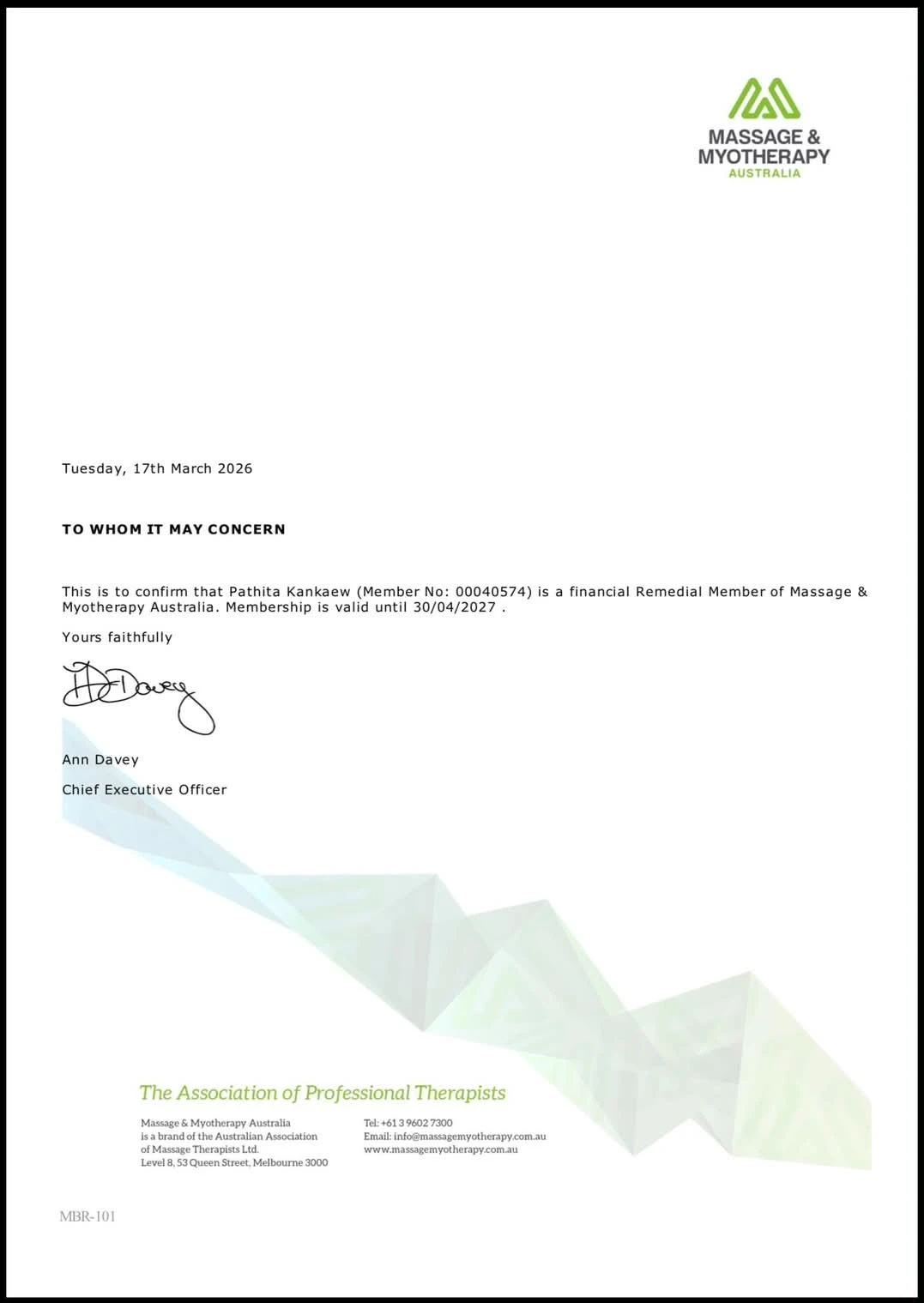 Certificate 1